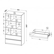 Plaukts ARCA AR4, balts